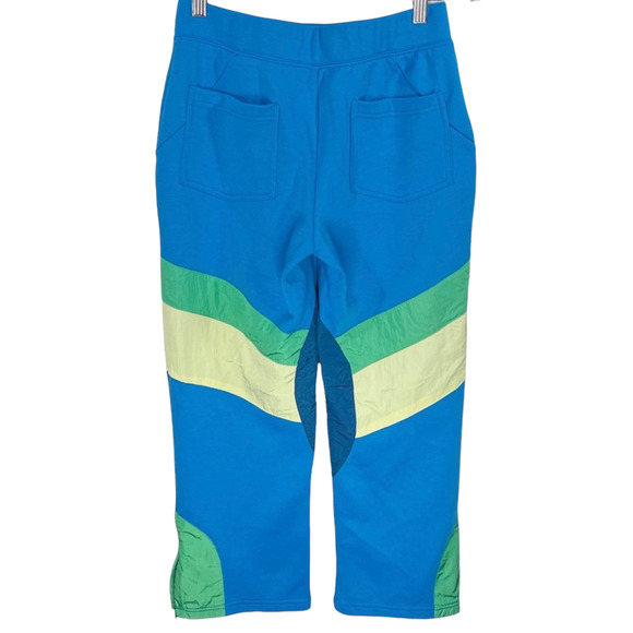 NEW Free People Movement Flurry Retro Blue Combo Cropped Sweatpants Size XS - Picture 10 of 12